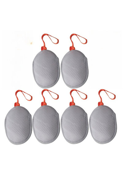 Choice1 6 قطع - رمادي، 6 قطع من أكياس الصابون الشبكية للعناية الشخصية مع حبل،...