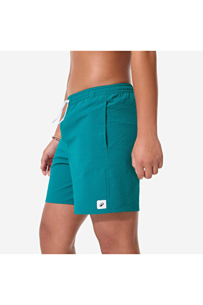 Decathlon Çocuk Kısa Deniz Şortu - Yeşil - 100 Seersucker