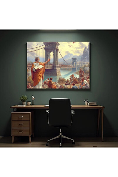 Printees Tablou - Apolodor din Damasc la Drobeta - Canvas pe șasiu