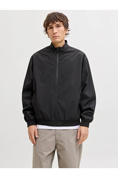 Jack & Jones Jachetă bomber bărbătească, croială regulată, neagră, 2XL