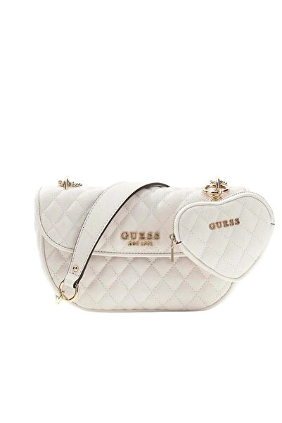 Guess Atabey Convertible Crossbody Women's White Shoulder Bag Hwqg9894210-Off