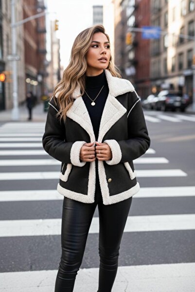 Mossta Сумка з кишенями та ґудзиками спереду - Чорна