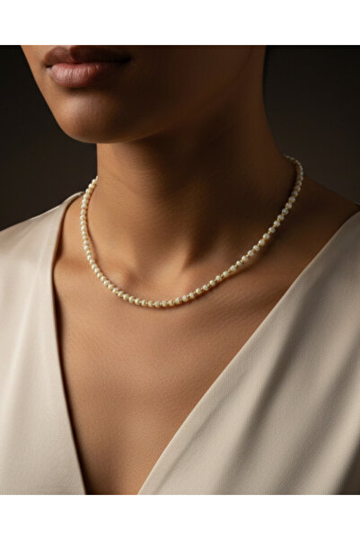 DSA_Aksesuar Minimal Boncuklu Taşlı Kolye