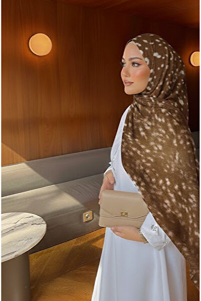 Püsküldükkan Ceylan Bambi Desenli Pamuk Soft Şal