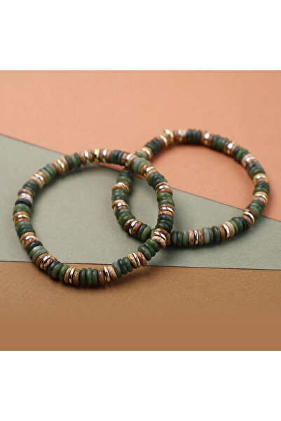 B Design jewelry Jade Stone &amp;   Havlit Hematite Bracelet