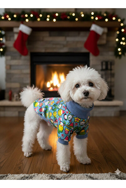 PATİLİNKA Kedi - Köpek İçi Şardonlu - Boğazlı Kışlık Sweat - Kıyafet - Mont -...