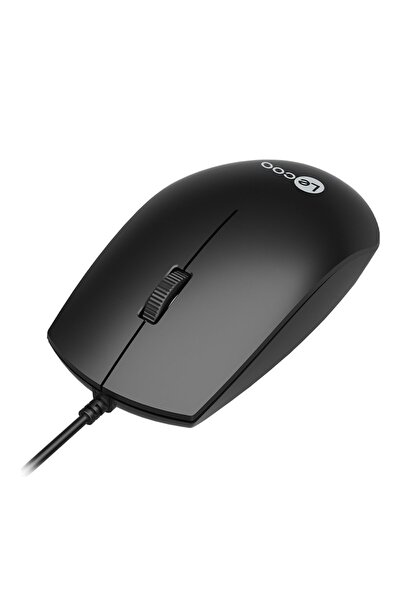 LENOVO Lecoo MS100 USB Kablolu Optik Mouse 1000 DPI Siyah