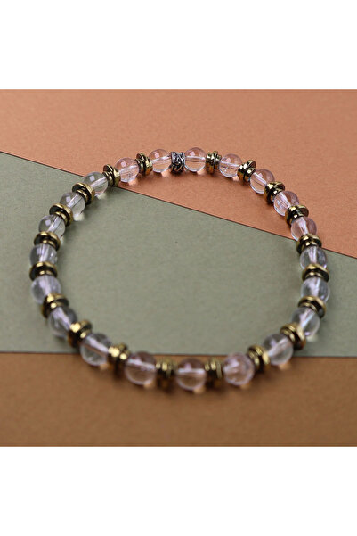 B Design jewelry Quartz Bracelet Gold Hematite