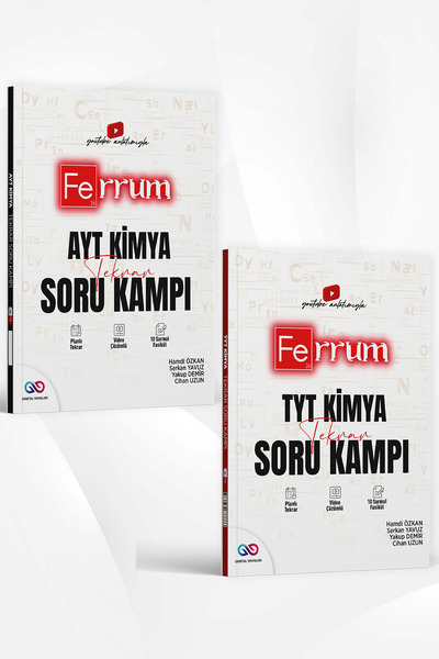 Ulti Yayınları Orbital Yayınları TYT AYT Kimya Ferrum Tekrar Soru Kampı Seti ...