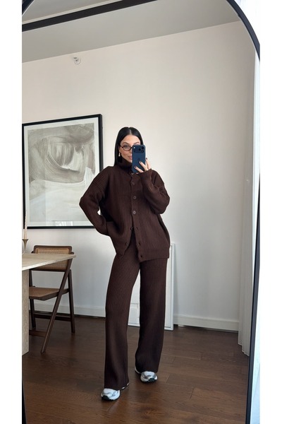 sinemkivanc co طقم تريكو بياقة واقفة