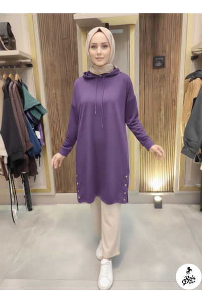 Bala Giyim Γυναικείο τουνίκ με δύο κουμπιά με λεπτομέρειες