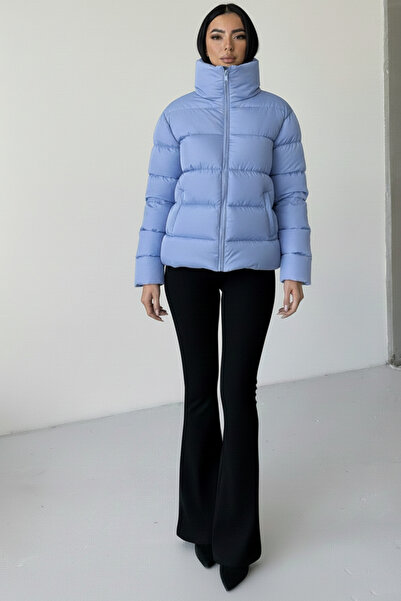 ALFUDO Moda Collection Women's Stand Collar Puffer Coat