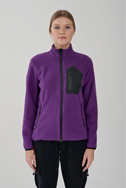 Exuma Fleece cu fermoar complet pentru femei 2322003 - Mov