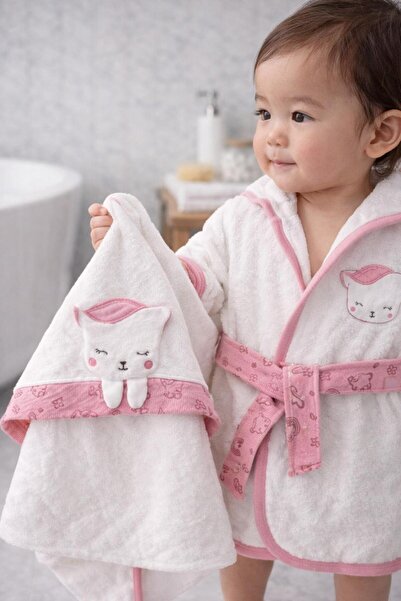 BYS BABY FASHION طقم روب حمام للأطفال حديثي الولادة من القطن بنسبة 100% مناسب...