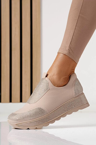 Zaira Γυναικεία μπεζ υφασμάτινα πάνινα παπούτσια Iris #24208 - 40