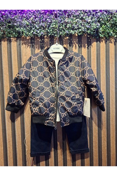 Kids Ceket,Pantolon Ve Sweet 3 Parça Alt Üst Erkek Çocuk Takım