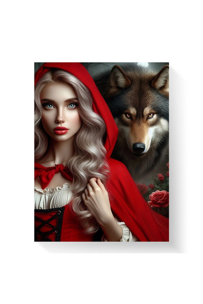 Printees Painting - Little Red Riding Hood - Canvas on frame