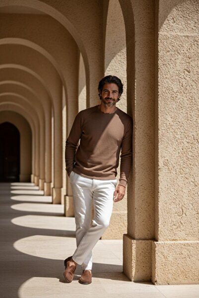 COLORDS سترة رجالية برقبة دائرية