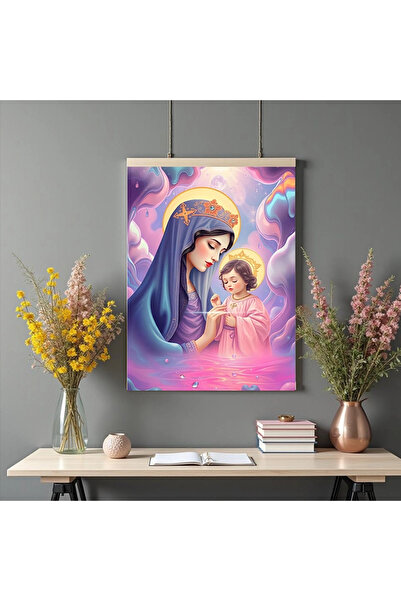 Printees Painting - Mary and the Child - Canvas on frame