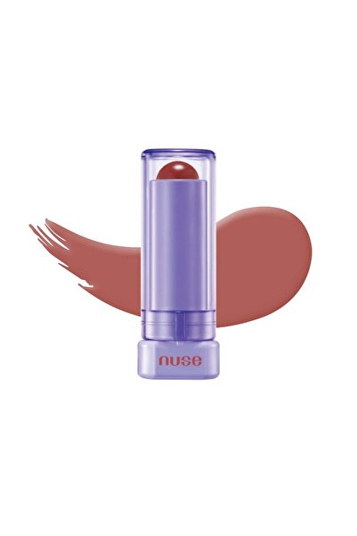NUSE MAKEUP مرطب شفاه نوس للعناية بالألوان رقم 02 هاي وودي