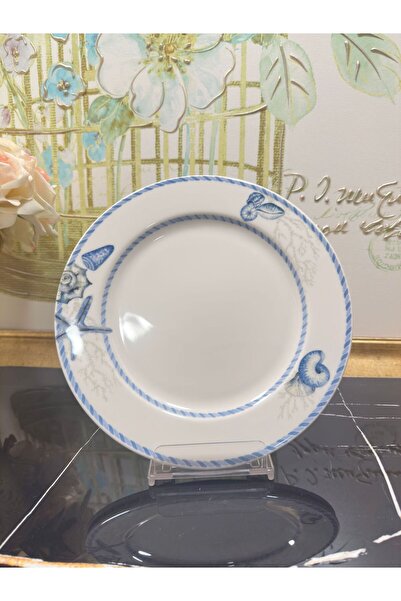 BİEV Mnd003 Blue Side 6 Prç Porselen Servis Tabağı