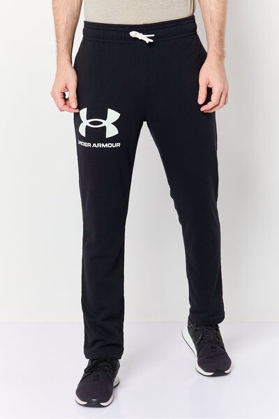 Under Armour Men Sportswear Fit Brand Logo Outdoor Sweatpants, Black