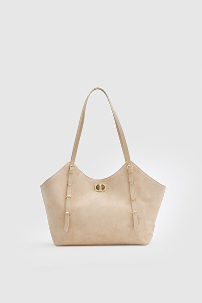 OGGO Suvea Mink Suede Genuine Leather Shoulder Bag