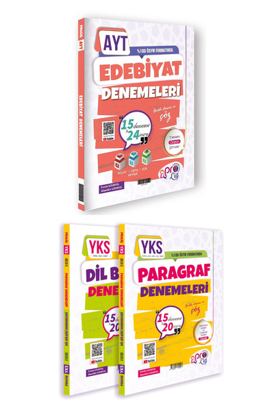 Ulti Yayınları Prolig Yayınları TYT AYT Edebiyat Paragraf Dil Bilgisi Branş D...