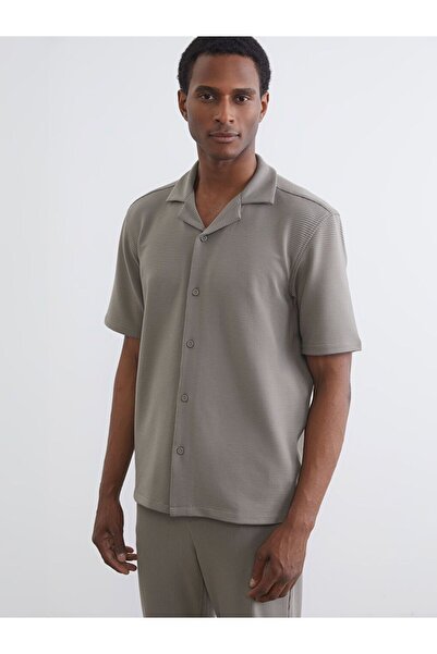 LC Waikiki Lcw Vision Regular Fit Resort Collar Men's Shirt