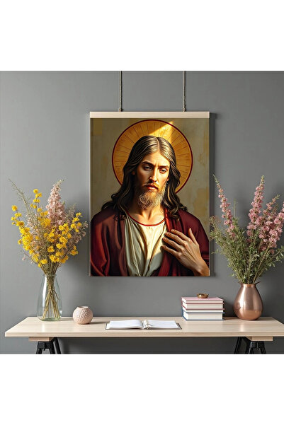 Printees Icoană - Hristos iluminat - Canvas pe șasiu