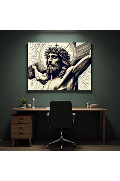 Printees Tablou - Isus pe cruce - Canvas pe șasiu