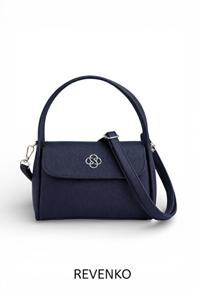 REVENKO RVN0030L-حقيبة نسائية صغيرة باللون الأزرق الداكن - حقيبة كتف - حقيبة ...