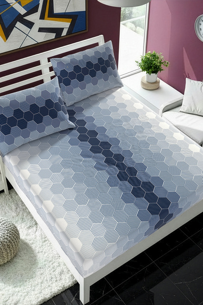 Lorien Patterned Fitted Sheet Set - Single/ Double/ Oversized