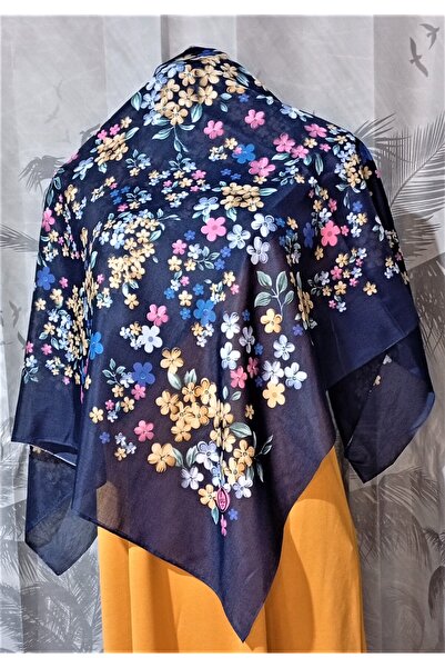 Huzurlu İpek Desenli Oyalık Yazma 100 cm.