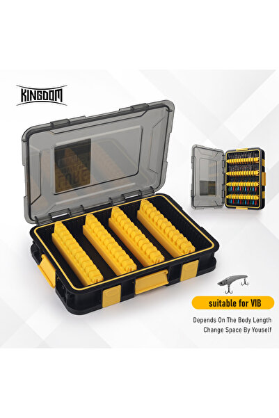 Kingdom صندوق تخزين طُعم صيد أصفر مقاوم للماء، تصميم يمكنك صنعه بنفسك، مقاوم ...