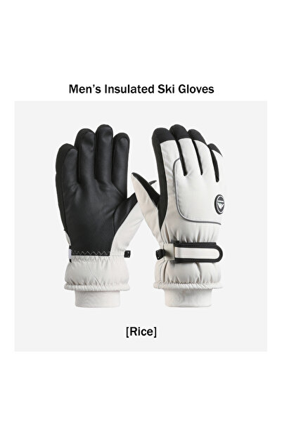 Choice Rice Men’s Winter Ski Gloves Waterproof Touchscreen Thermal Gloves for...