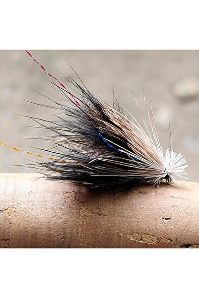 Choice G-31-3-أسود، 5 قطع من طُعم ذبابة الكاديس المُقلّد، وهو نوع شائع من طُع...