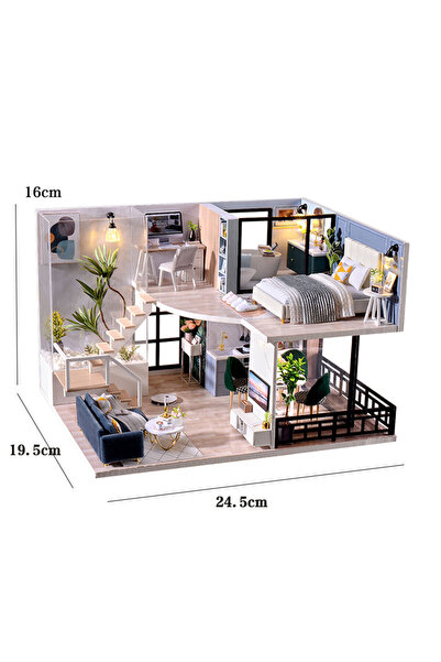 Choice L-032-A No Cover DIY Doll Houses Kits 3D Wooden Puzzles Mini Doll Hous...