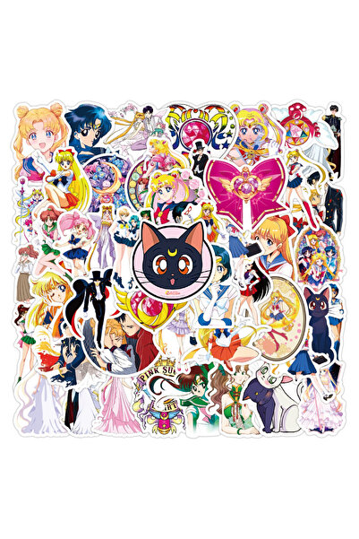 choice2 بانداي 50 قطعة (10/30/50 قطعة) ملصقات أنمي كاواي سيلور مون، ملصقات كر...