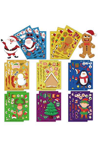 Choice 16 قطعة (8/16 قطعة) زينة كولاج إبداعية لعيد الميلاد، غطاء هاتف، كوب ما...