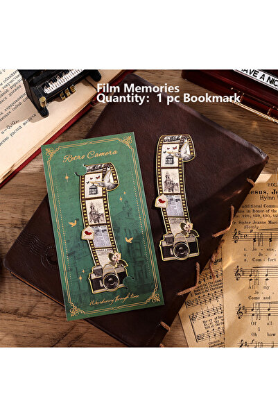 Choice فاصل كتاب معدني بتصميم زجاجة حبر عتيقة من فيلم ميموريز، قطعة واحدة، حا...