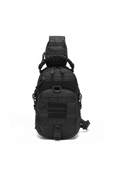 Choice حقيبة صدر سوداء للتخييم وحقيبة ظهر تكتيكية للرجال للرياضة والكتف والمش...