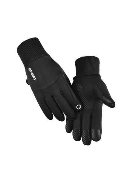 Choice L black Waterproof Thermal Touch Screen Winter Gloves - Warm Sport Glo...