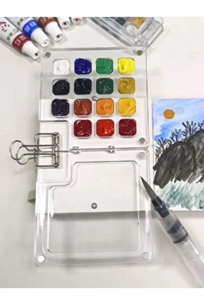 Choice SL38 Mini Watercolor Acrylic Paint Acrylic Box Portable Handbook Sketc...