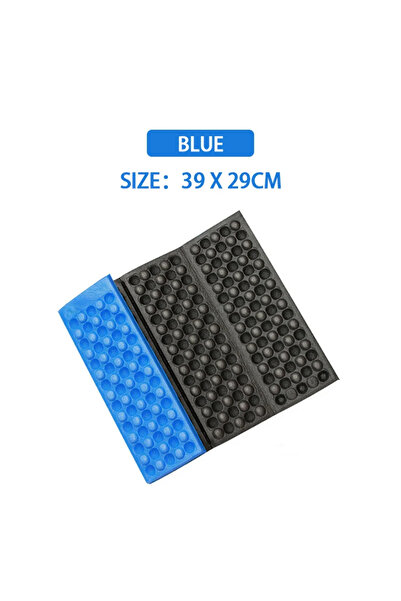 Choice Blue Honeycomb Massage Mat 6-Fold XPE Cushion Outdoor Hiking Camping T...