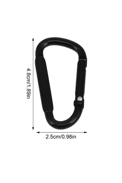 Choice حلقة D مزدوجة بمشبك كارابين، قطعة واحدة، خطاف خارجي متعدد الاستخدامات،...