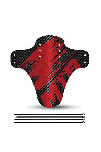 Choice Red 2025 Upgraded Carbon Pattern Bicycle Fender Road Mountain Bike Mud...