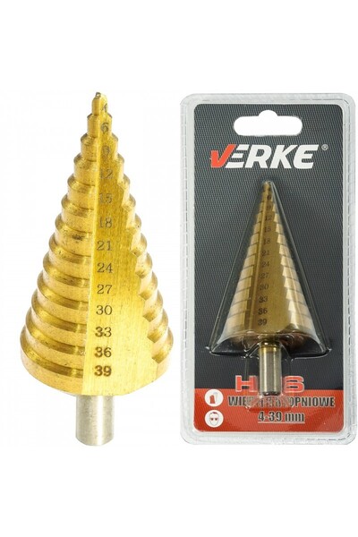 VERKE Conical drill bit, 4-39mm, V05059,