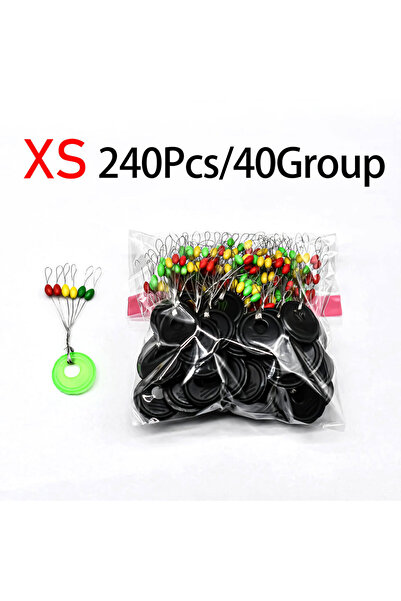 Choice Oval-XS Topranc 240 قطعة/40 مجموعة بيضاوي/أسطواني سيليكون ملون حبة الف...