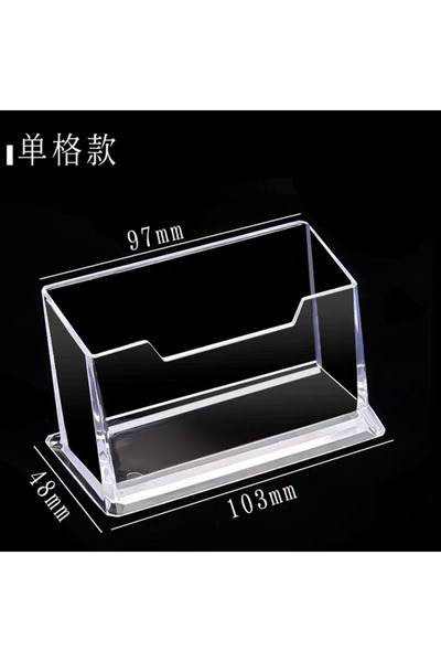 Choice حامل بطاقات عمل شبكي واحد، صندوق تخزين بطاقات أكريليك شفاف مبتكر، سعة ...